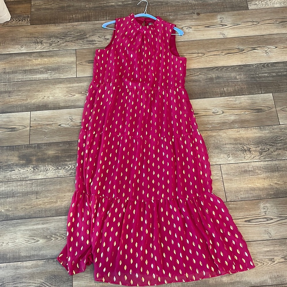 Pink and Gold Dress